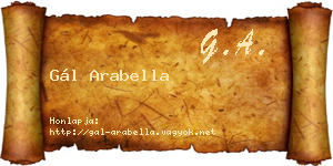 Gál Arabella névjegykártya